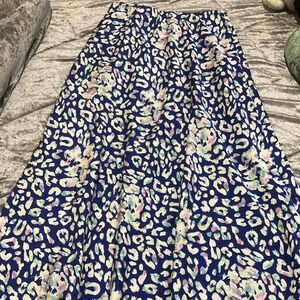 Yakira Bella "Liana" Leopard Print Maxi Skirt